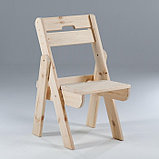 Комплект садовой мебели "Душевный": стол 1 м, две скамейки, два стула, фото 4