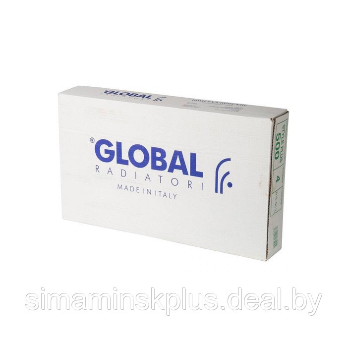 Радиатор биметаллический Global STYLE PLUS 500, 100 мм, 4 секции - фото 7 - id-p174627265