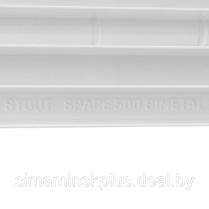 Радиатор биметаллический STOUT Space, 500 x 90 мм, 5 секций, боковое подключение - фото 5 - id-p174627274