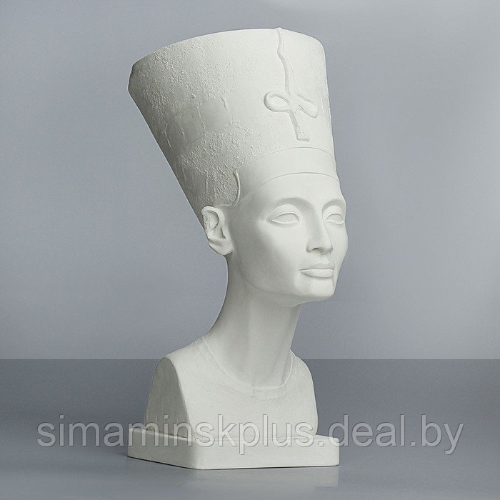 Гипсовая фигура Бюст Нефертити в тиаре, 24 х 37 х 51 см - фото 1 - id-p174630925