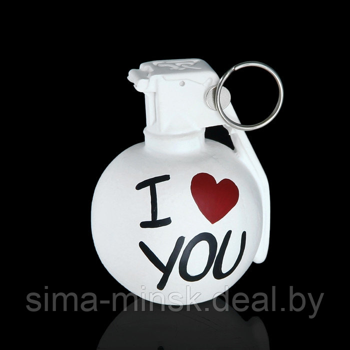 Держатель для карточек и фото "Лимонка. I love you" белый, 9 × 12 × 8 см