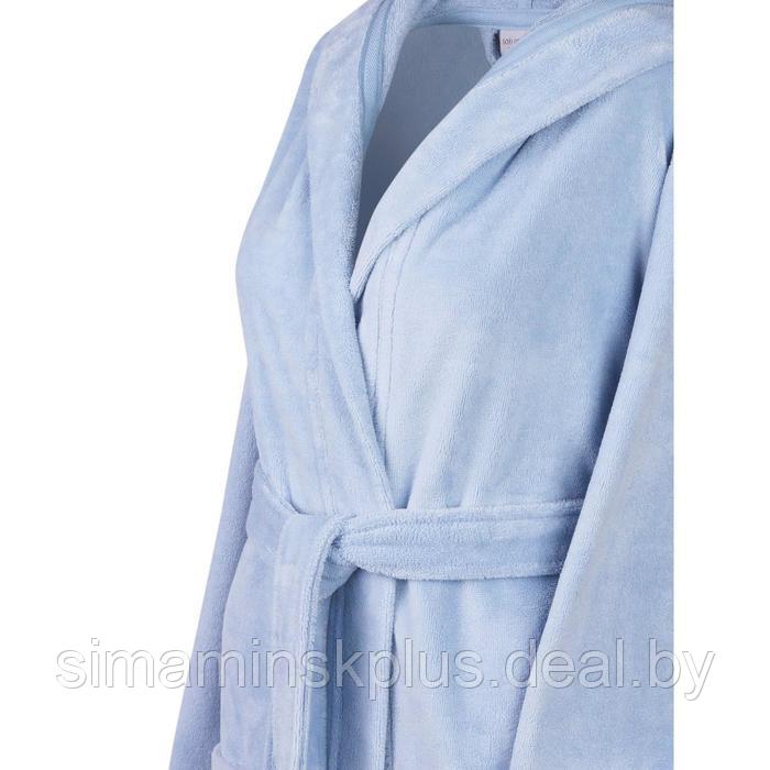 Халат махровый «Шанти», размер L, цвет голубой - фото 3 - id-p174634034