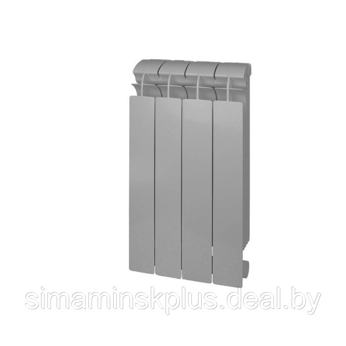 Радиатор биметаллический Global STYLE PLUS 500, 100 мм, 4 секции, цвет серый - фото 1 - id-p174627470