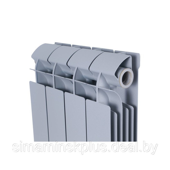 Радиатор биметаллический Global STYLE PLUS 500, 100 мм, 4 секции, цвет серый - фото 2 - id-p174627470