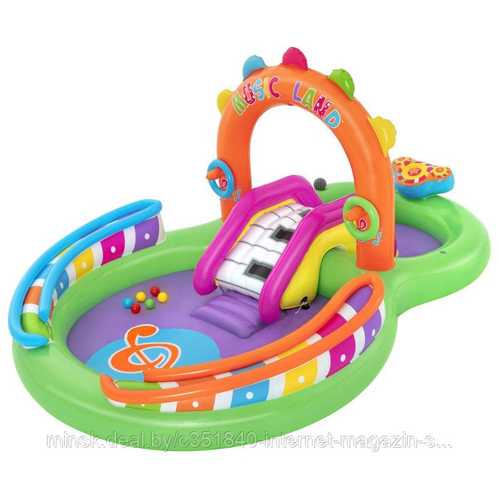 Игровой центр Sing 'n Splash, 295 x 190 x 137 см, 53117 Bestway - фото 2 - id-p174624618