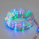 Световой шнур Luazon Lighting 10 мм, IP44, 5 м, 24 LED/м, 220 В, 8 режимов, свечение мульти, фото 4