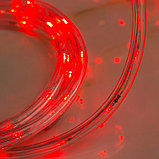Световой шнур Luazon Lighting 10 мм, IP44, 5 м, 24 LED/м, 220 В, 8 режимов, свечение красное, фото 3
