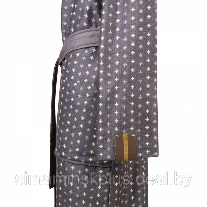 Мужской халат «Бугатти», размер S, цвет серый - фото 3 - id-p174634081