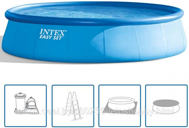 Надувной бассейн Intex 26176/28176Easy Set Pool 549x122 см. - фото 1 - id-p95638406