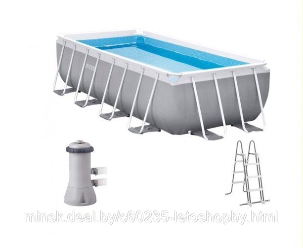 Каркасный бассейн Intex 26788 Prism Frame Pool 400*200*100 см - фото 1 - id-p143512112