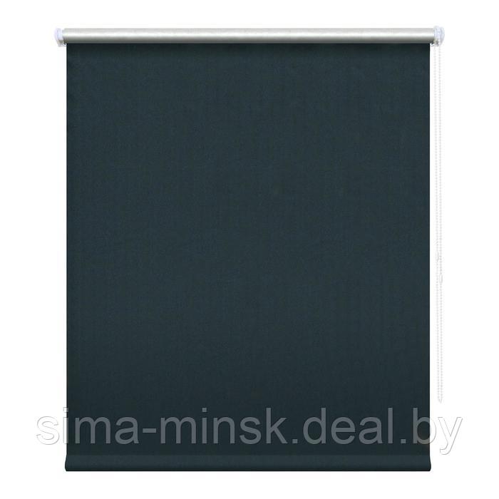 Рулонная штора блэкаут «Сильвер», 57 х 175 см, цвет тёмно-синий - фото 1 - id-p129724358