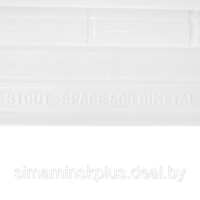 Радиатор биметаллический STOUT Space 500, 500 x 90 мм, 12 секций - фото 9 - id-p174627773