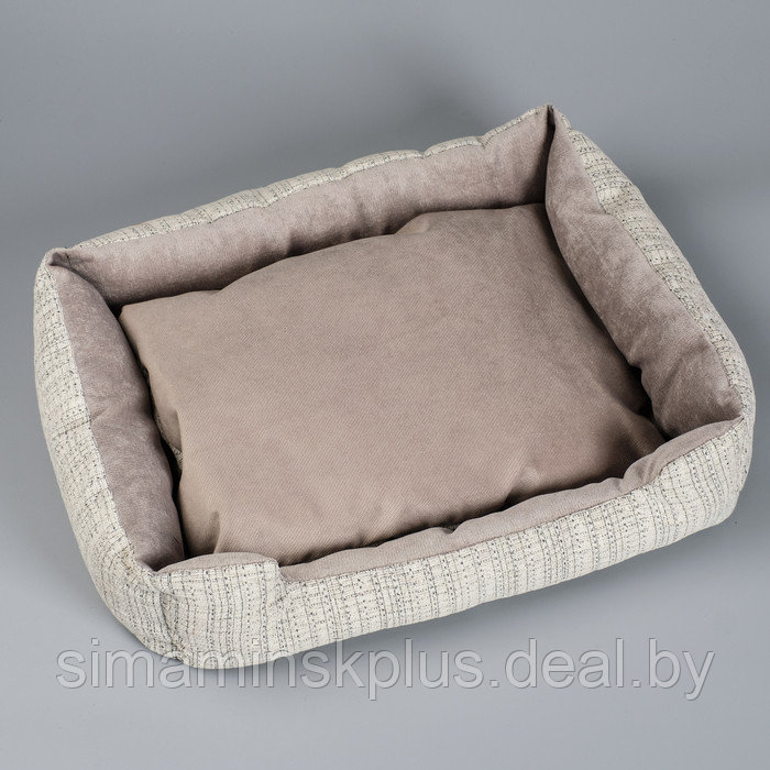 Лежанка-диван с двусторонней подушкой, 53 х 42 х 11 см, микс цветов - фото 3 - id-p174635121
