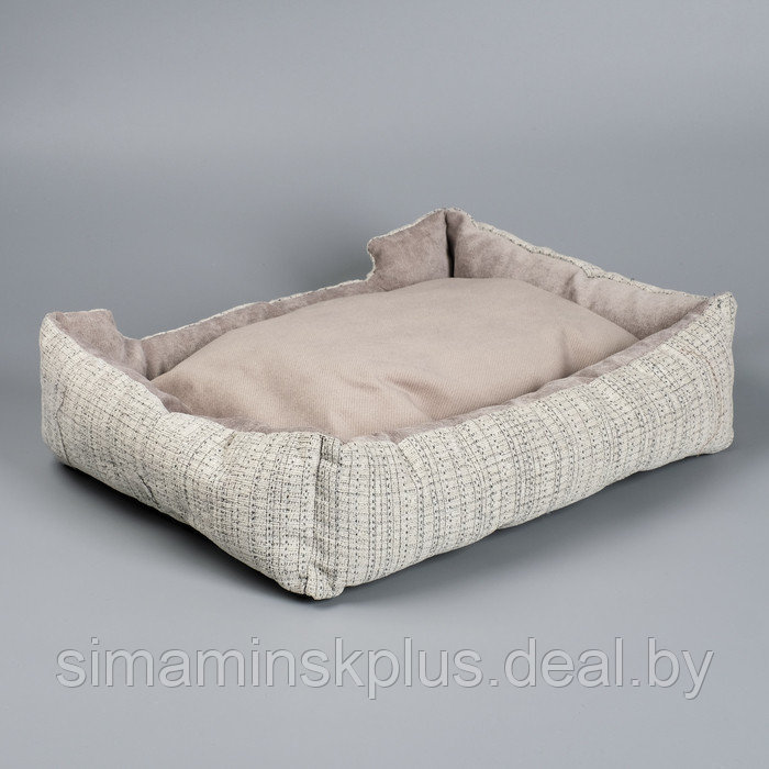 Лежанка-диван с двусторонней подушкой, 53 х 42 х 11 см, микс цветов - фото 6 - id-p174635121