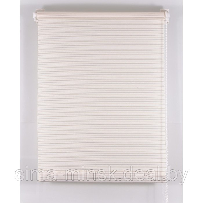 Рулонная штора «Зебрано», размер 40х160 см, цвет белый - фото 1 - id-p93254551