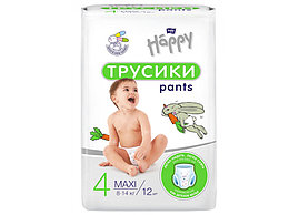 Подгузники-трусики Bella Baby Happy Maxi 4 гигиенические для детей 8-14 кг, 12 шт