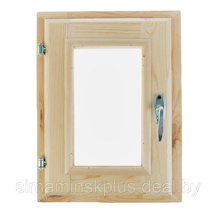 Окно, 40×30см, двойное стекло, с уплотнителем, из хвои - фото 1 - id-p174627889
