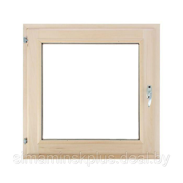 Окно, 60×60см, двойное стекло, с уплотнителем, из липы - фото 1 - id-p174627936