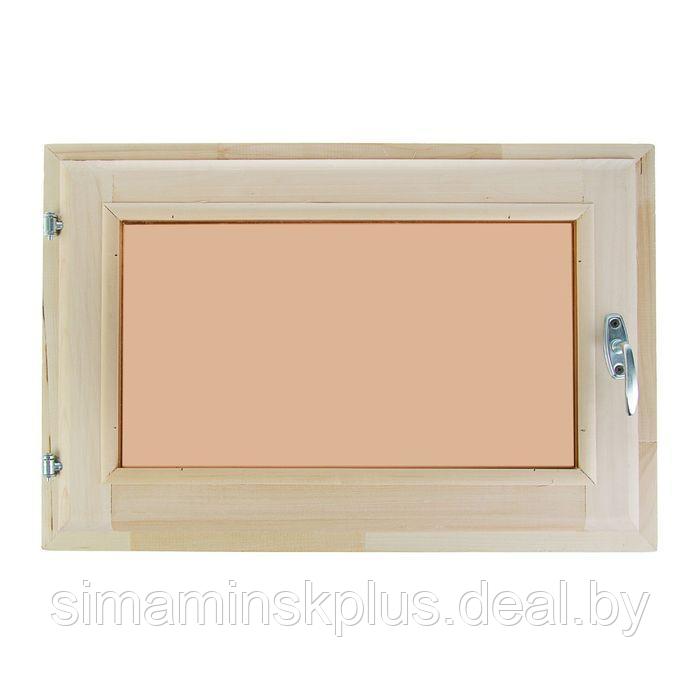 Окно, 40×60см, однокамерный стеклопакет, тонированное, из липы - фото 1 - id-p174627941
