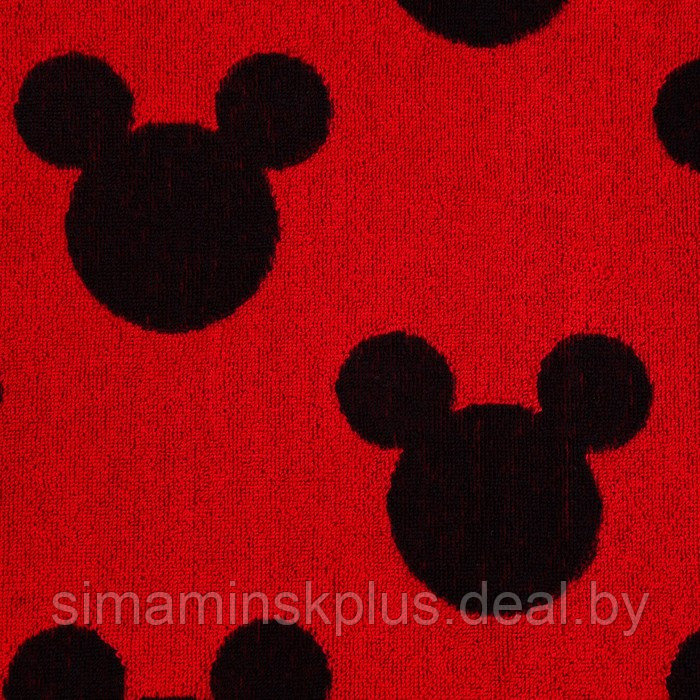 Полотенце махровое Mickey "Микки Маус", красный, 70х130 см, 100% хлопок, 420гр/м2 - фото 2 - id-p174629500
