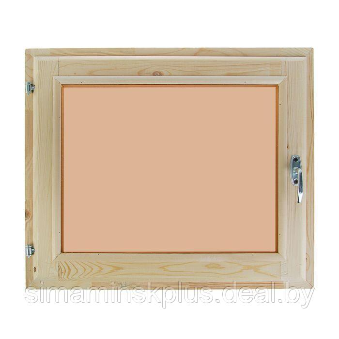 Окно, 60×70см, двойное стекло, тонированное, с уплотнителем, из хвои - фото 1 - id-p174627963