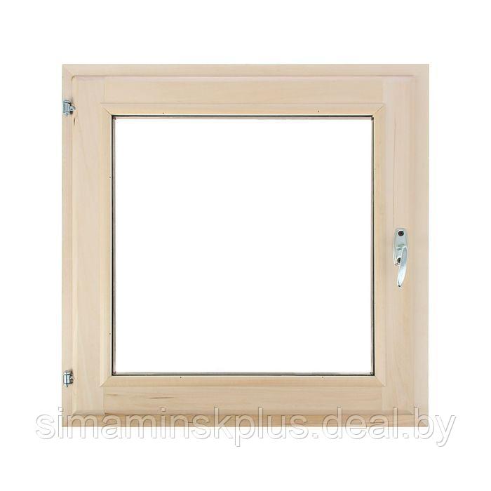 Окно, 60×60см, однокамерный стеклопакет, с уплотнителем, из липы - фото 2 - id-p174627965