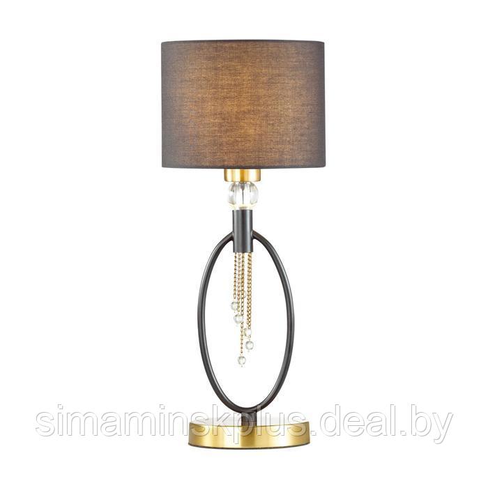 Настольная лампа SANTIAGO, E27, 1x60Вт, цвет античная латунь, чёрный - фото 1 - id-p174617272