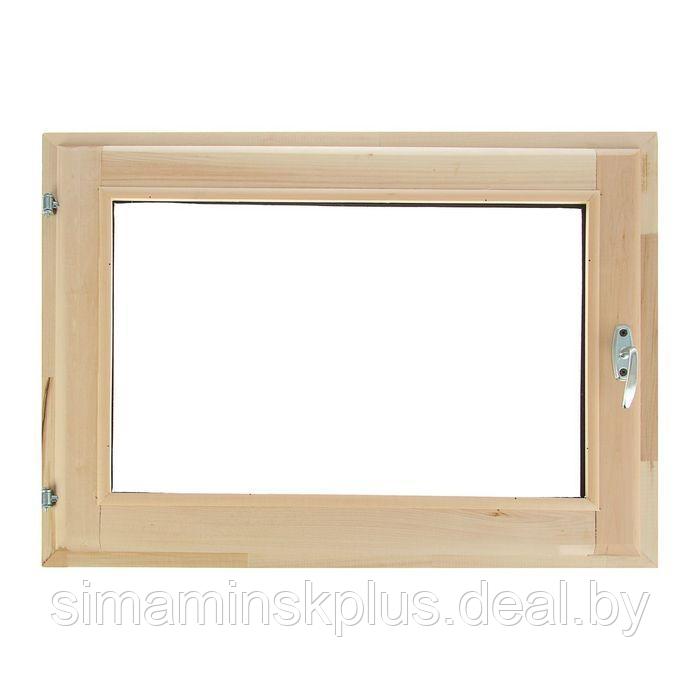 Окно, 60×100см, однокамерный стеклопакет, с уплотнителем, из липы - фото 1 - id-p174627993