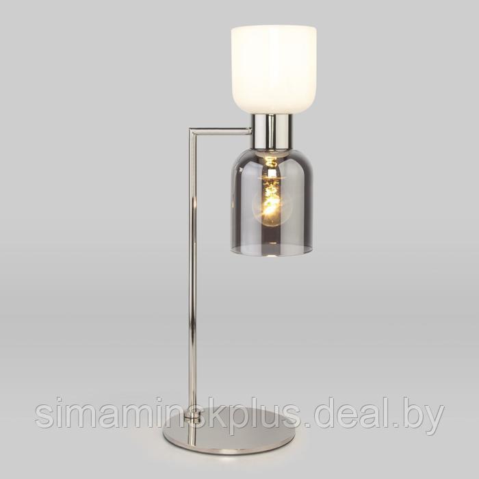 Настольная лампа Tandem, 2x60Вт E27, цвет никель - фото 1 - id-p174617311
