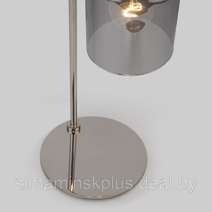 Настольная лампа Tandem, 2x60Вт E27, цвет никель - фото 4 - id-p174617311