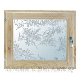 Окно, 40×60см, "Морозные узоры", однокамерный стеклопакет