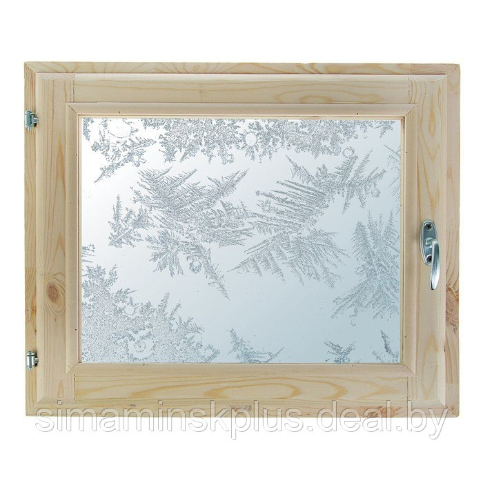 Окно, 40×60см, "Морозные узоры", однокамерный стеклопакет - фото 1 - id-p174628024
