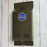 Ящик почтовый без замка (с петлёй), вертикальный, бронзовый, фото 3