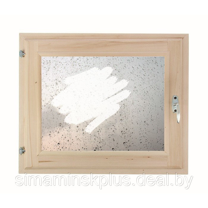Окно 50х60 см, "Капли на стекле", однокамерный стеклопакет, уплотнитель - фото 1 - id-p174628064