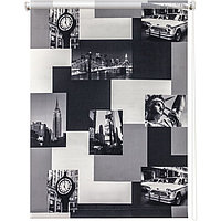 Рулонная штора «Нью-Йорк», 160 х 175 см, цвет монохром