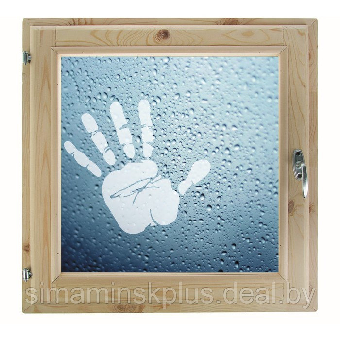 Окно, 60×60см, "Рука", однокамерный стеклопакет - фото 1 - id-p174628129