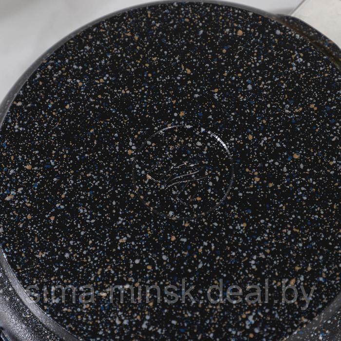 Сковорода «Гранит Star», d=18 см, пластиковая ручка, антипригарное покрытие, цвет чёрный - фото 6 - id-p120355781