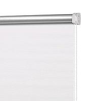 Рулонная штора блэкаут «Штрих белый», 50х160 см, цвет белый