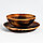 Набор тарелок из натурального кедра Mаgistrо, 2 шт: 20×2,5 см, 16×6 см, обожжённые, фото 3