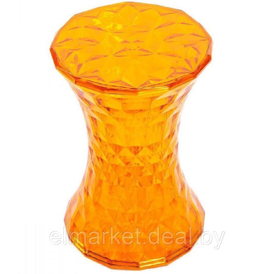 Стул-пуф Stone Bradex Zara FR 0056 прозрачный оранжевый - фото 1 - id-p174686651