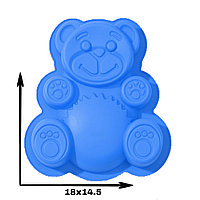 Доляна / Форма для выпечки «Медведь Валера», 18х14,5х4 см / Силиконовая форма для выпечки