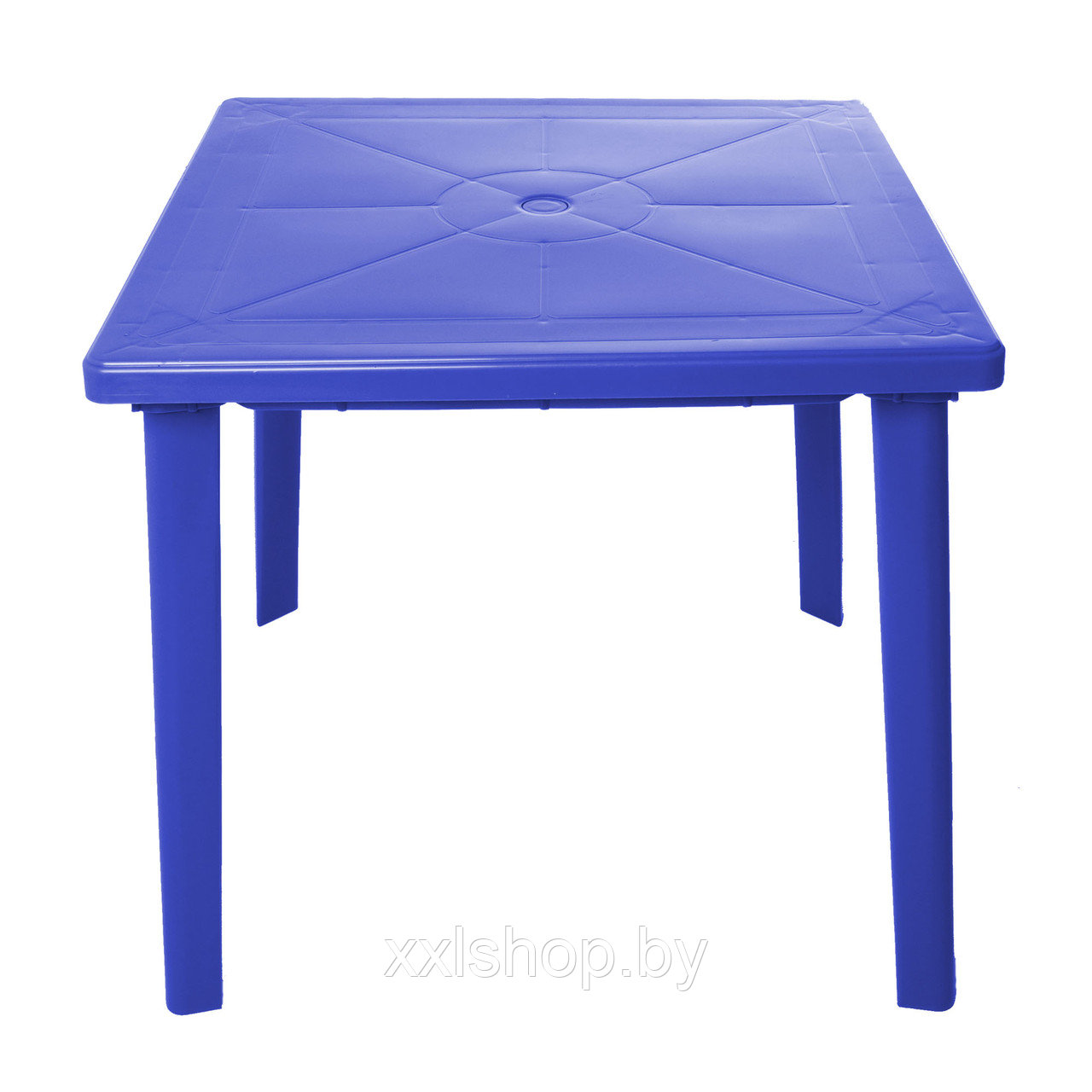 Пластиковый стол для дачи, квадратный (синий) - фото 1 - id-p174736510