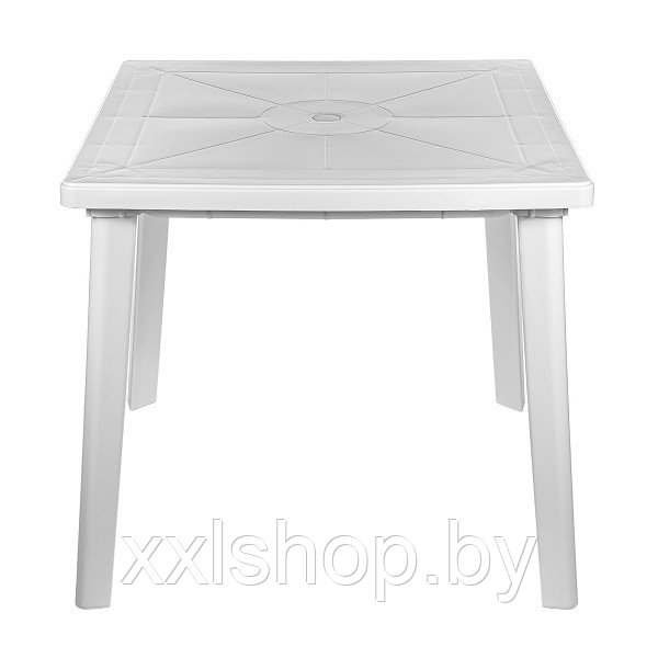 Пластиковый стол для дачи, квадратный (белый) - фото 1 - id-p174736624