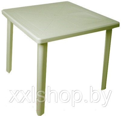Пластиковый стол для дачи, квадратный (болотный) - фото 1 - id-p174736663