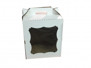 Коробка для торта 260х260х300 ("чемодан") - фото 2 - id-p112331959
