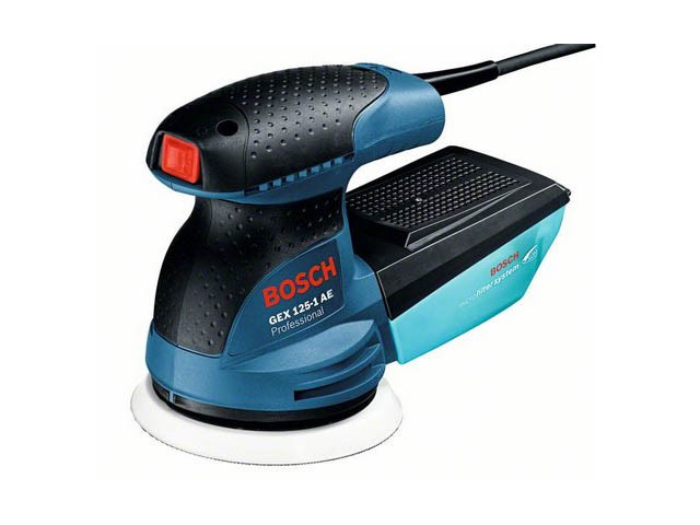 Эксцентриковая шлифмашина BOSCH GEX 125-1 AE в кор. (250 Вт, 125 мм, 15000 - 24000 кол/мин, регул. об.) - фото 1 - id-p111182976