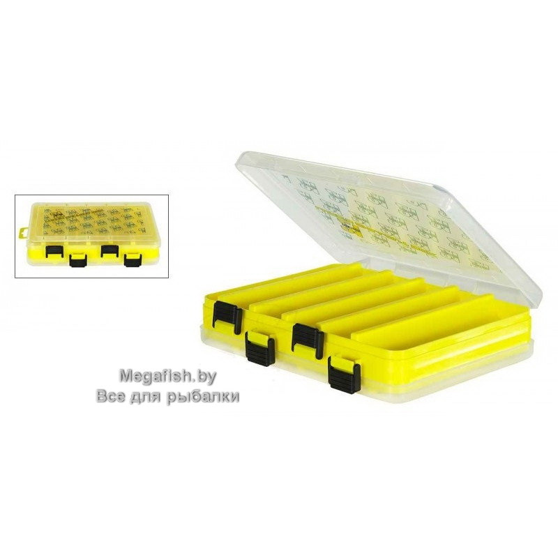 Коробка для приманок Pontoon 21 LCB (жёлтая; прозрачная) - фото 2 - id-p174756568