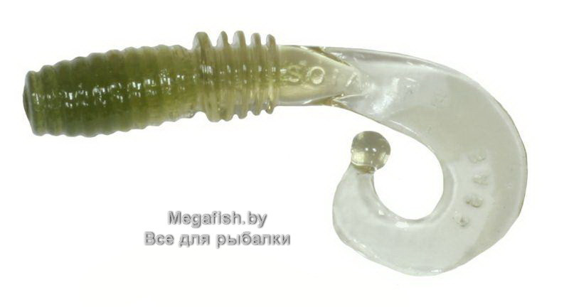 Приманка Megabass Rocky Fry Curly Tail 2" (1.3 гр; 5 см; 5 шт.) water melon clear - фото 1 - id-p174756701