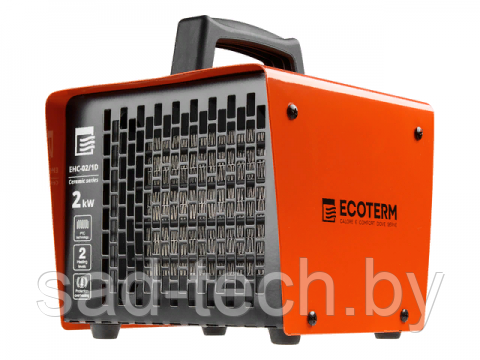 Нагреватель воздуха электр. Ecoterm EHC-02/1D (кубик, 2 кВт, 220 В, термостат, керамический элемент PTC) - фото 1 - id-p174760889