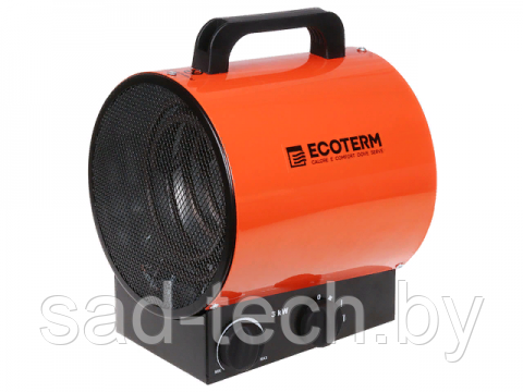 Нагреватель воздуха электр. Ecoterm EHR-03/1E (пушка, 3 кВт, 220 В, термостат) - фото 1 - id-p174760908